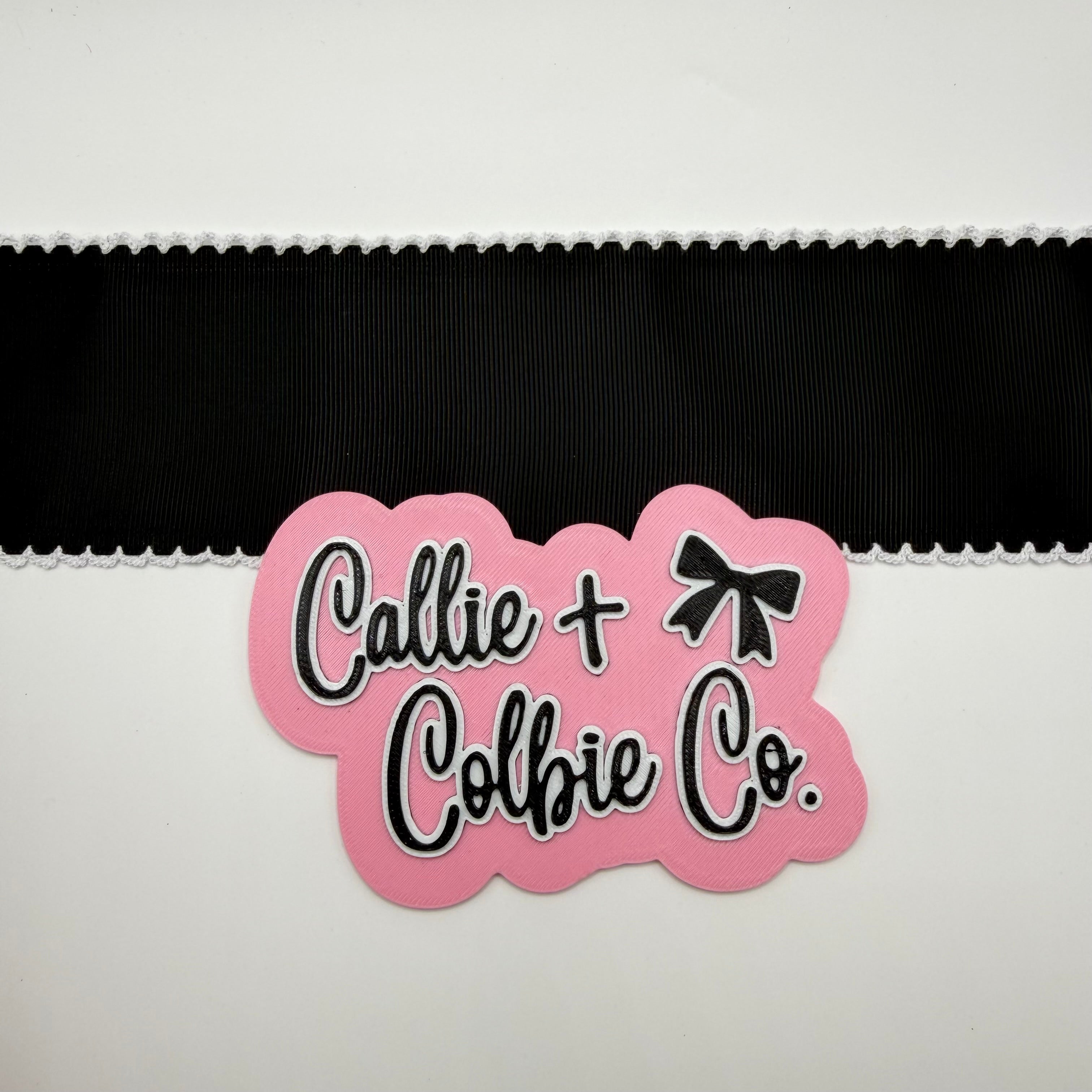 2.5 inch Moonstitch- Black/White