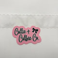 2.5 inch Grosgrain Eyelet Scalloped- White