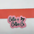 2.5 inch Moonstitch- Watermelon/White