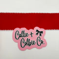 2.5 inch Moonstitch- Red/White