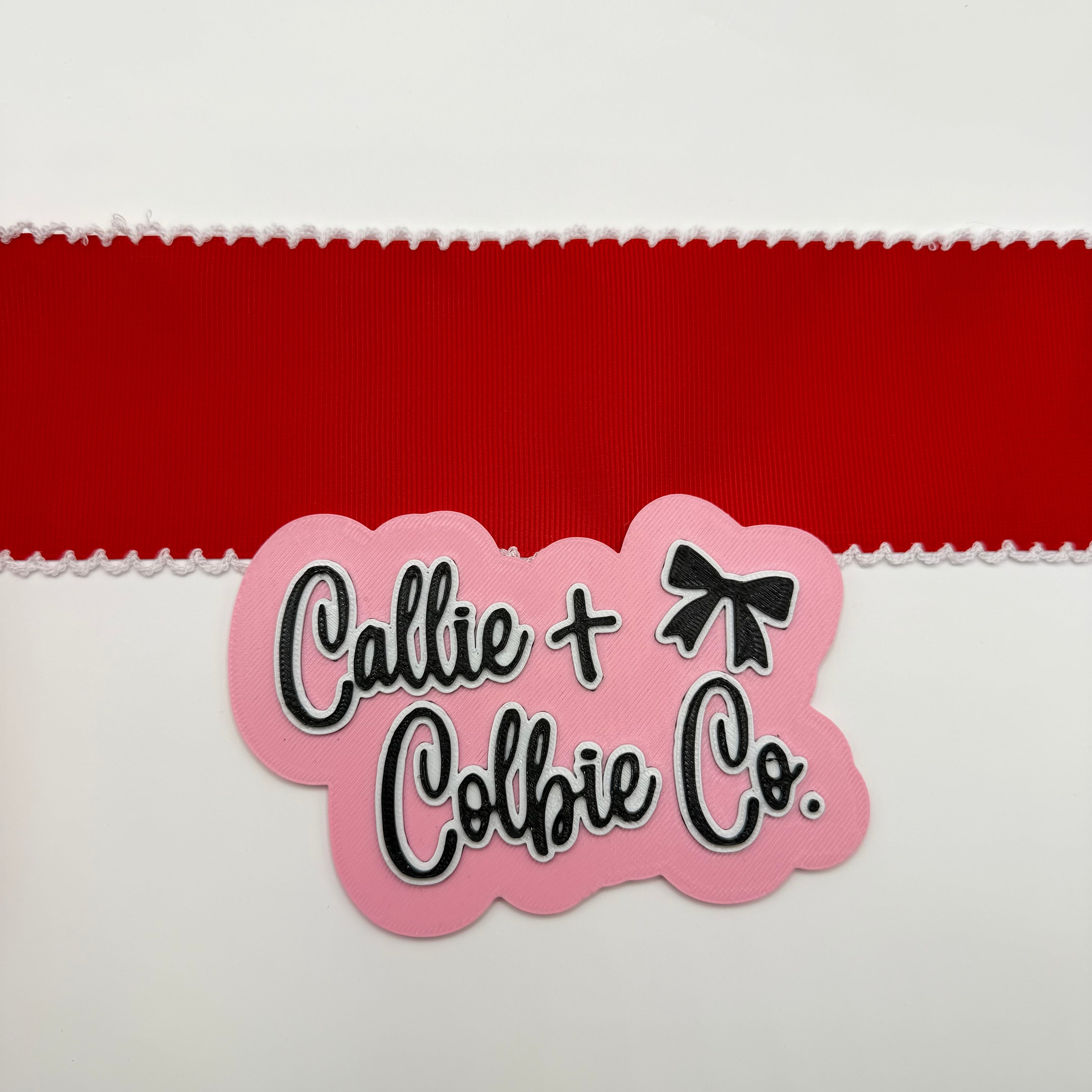 2.5 inch Moonstitch- Red/White