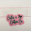 2.5 inch Moonstitch- White/Light Pink