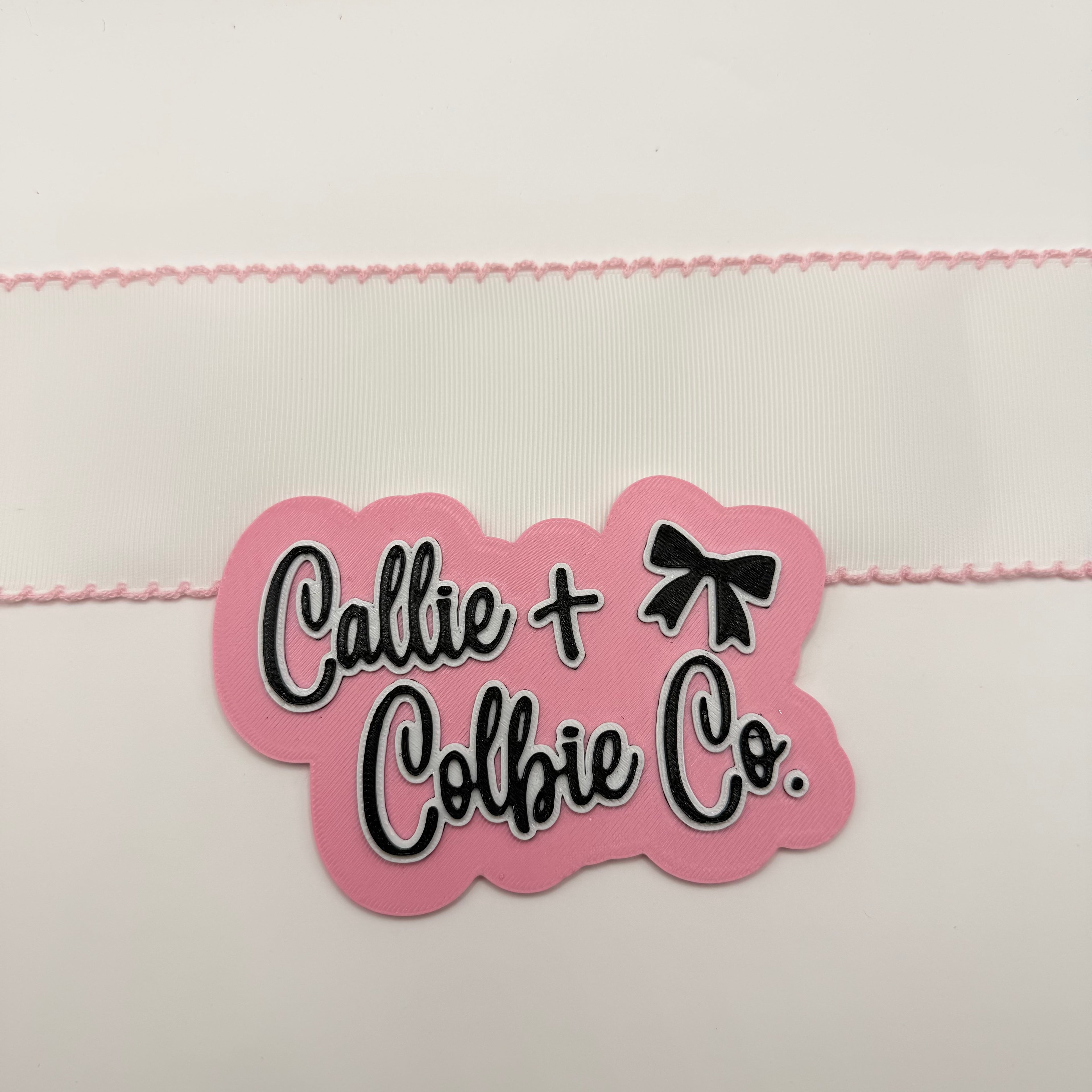 3 inch Moonstitch- White/Pink