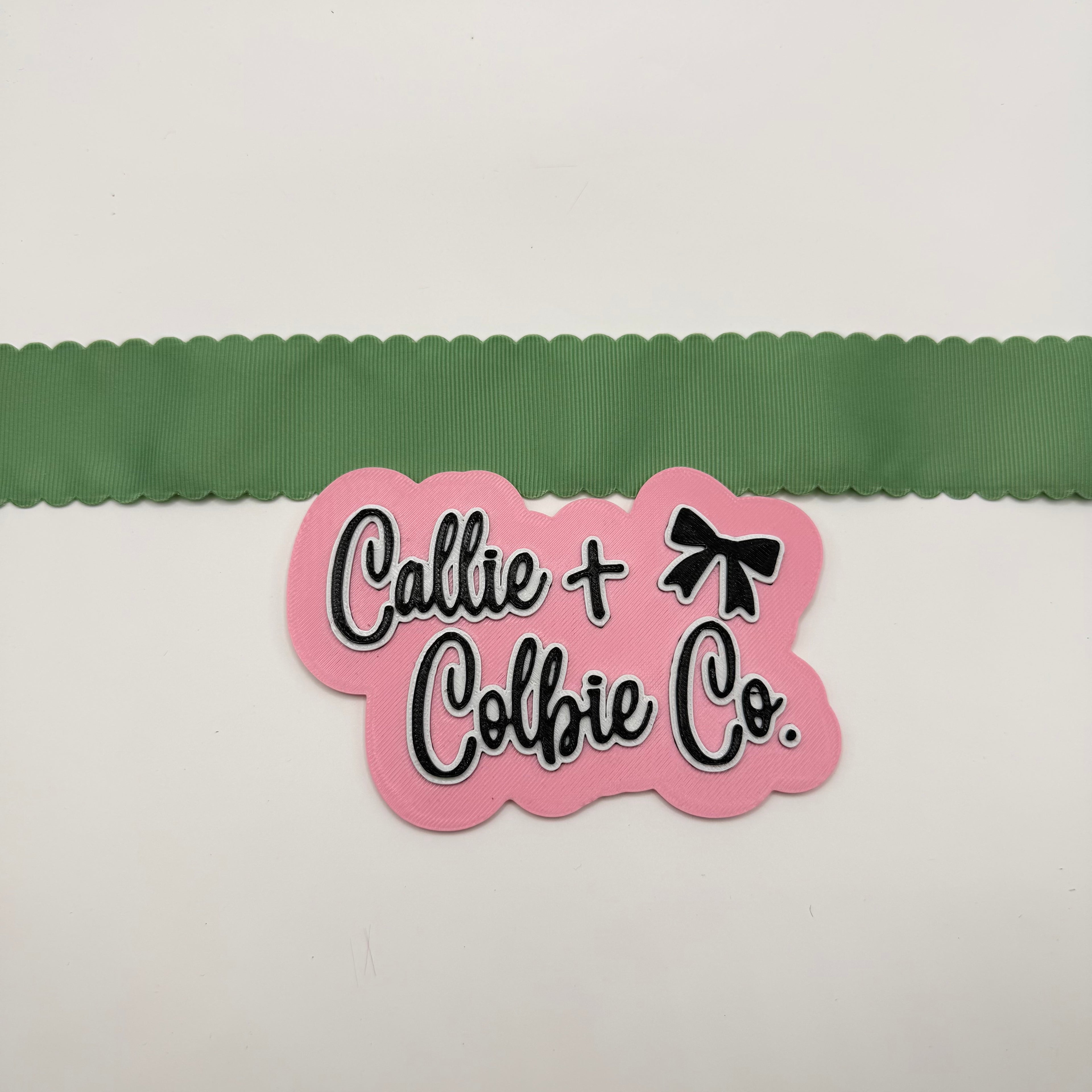 1.5 inch Wavy Edge- Sage Green