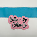 2.5 inch Moonstitch- Turquoise/White