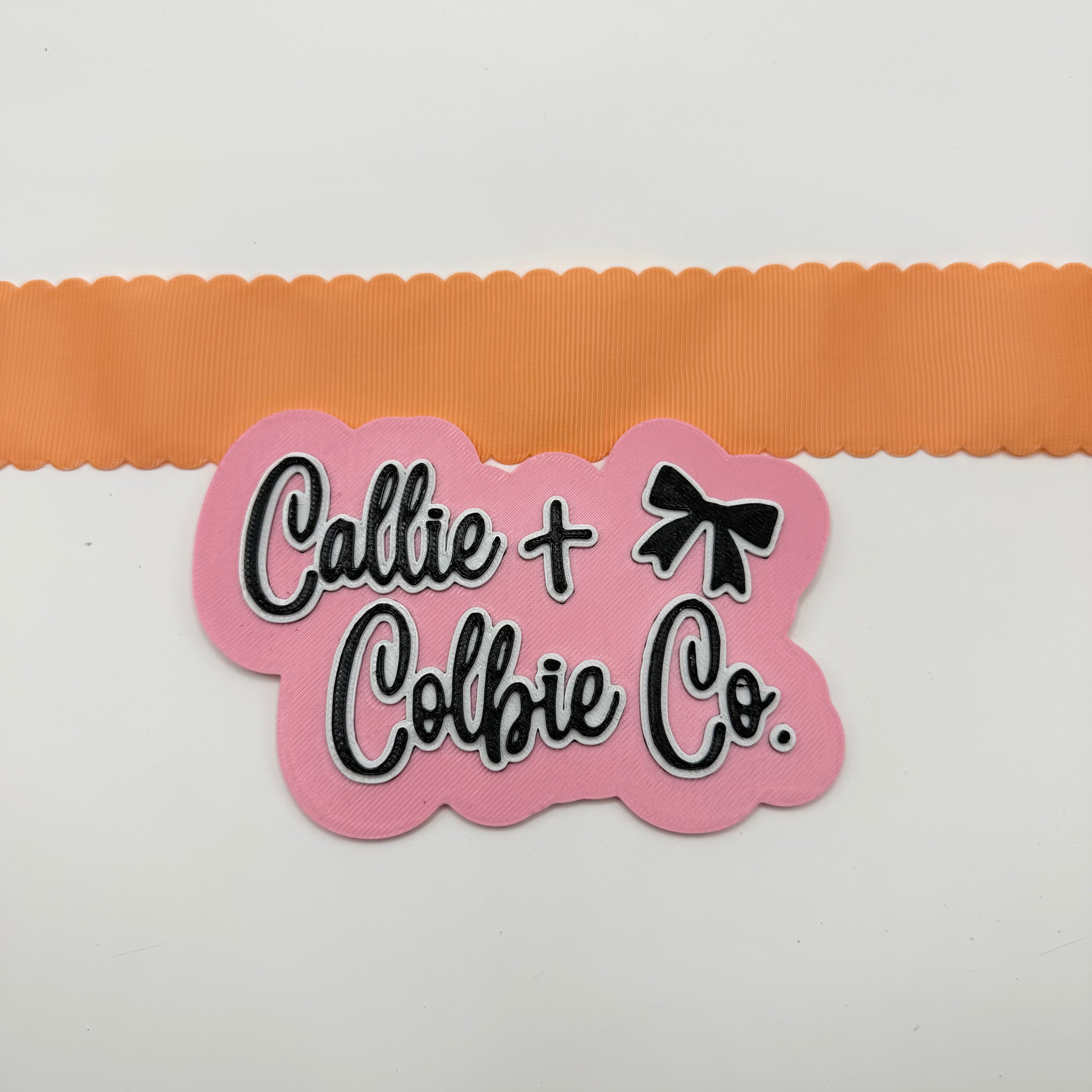 1.5 inch Wavy Edge- Peach
