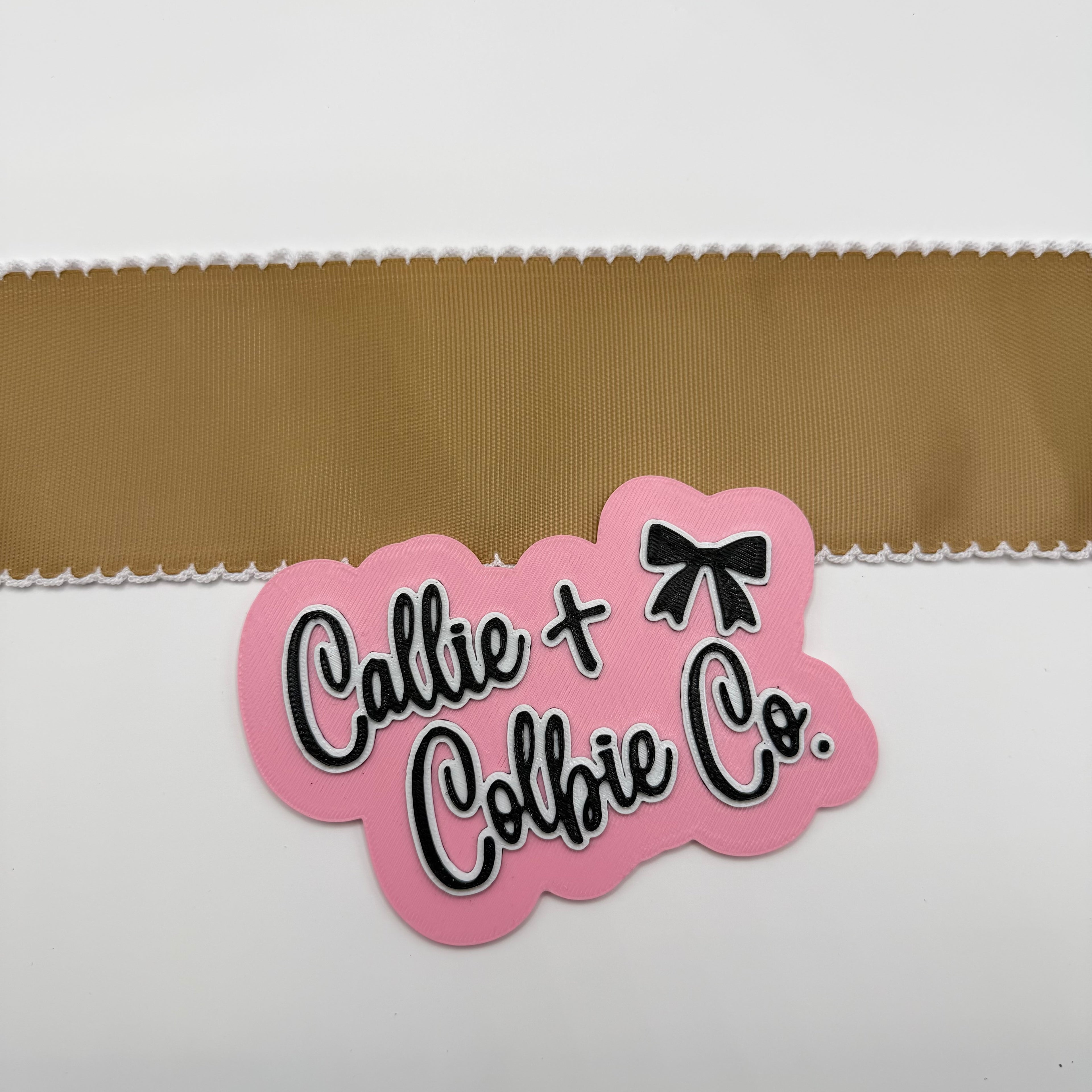 2.5 inch Moonstitch- Latte/White