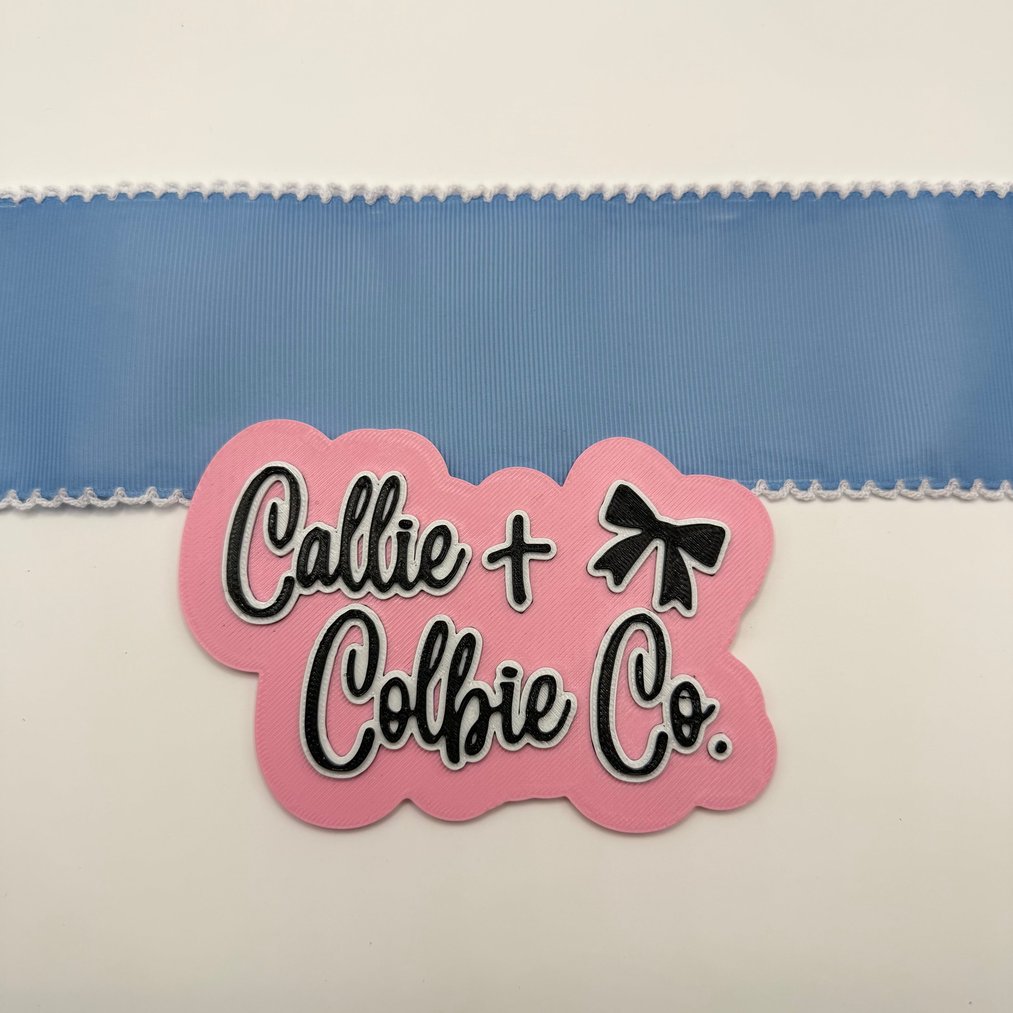 2.5 inch Moonstitch- French Blue/White