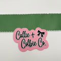 2.5 inch Moonstitch- Sage Green/White