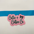 1.5 inch Wavy Edge- Turquoise