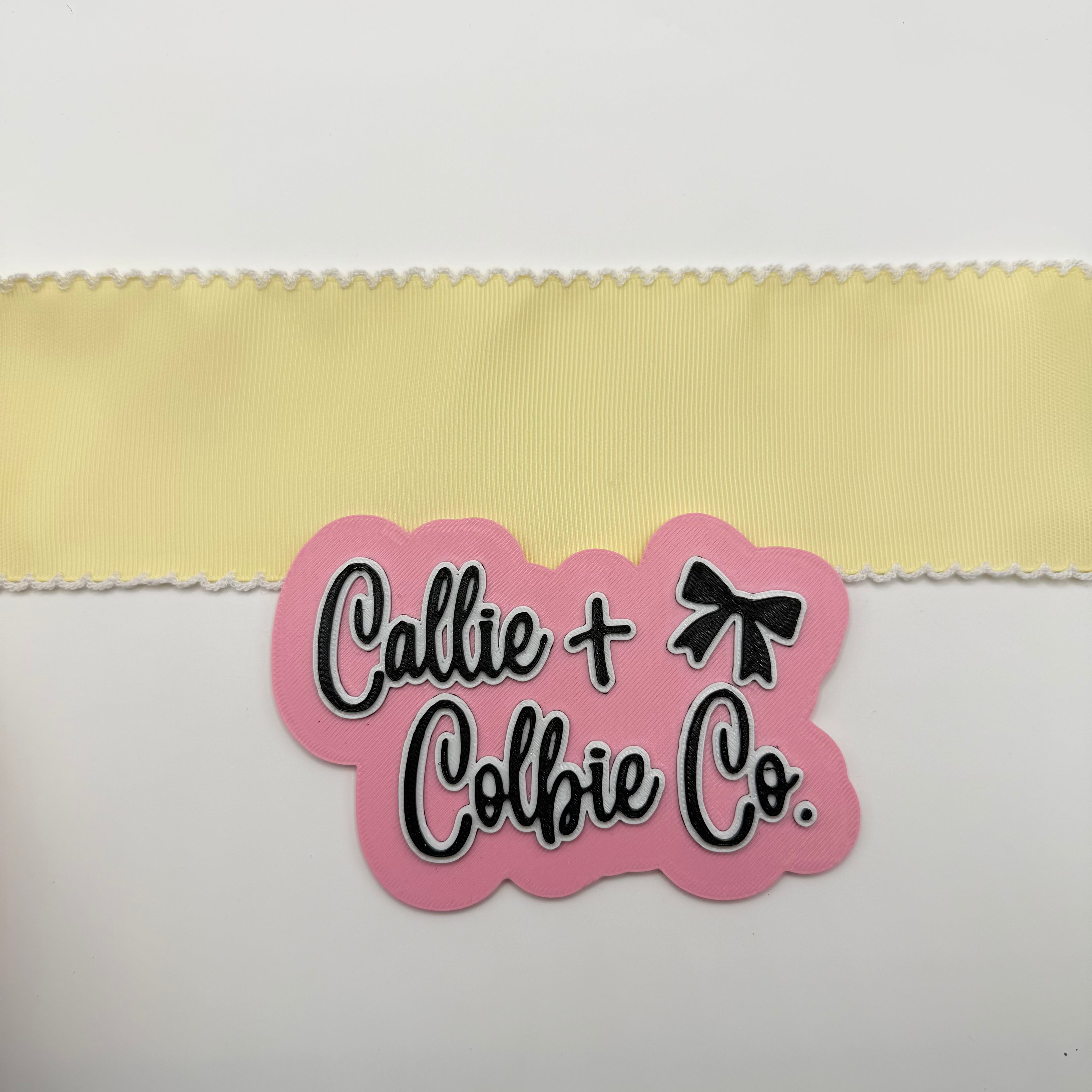 2.5 inch Moonstitch- Buttercup/White