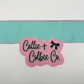 2.5 inch Moonstitch- Aqua/Light Pink
