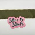 2.5 inch Moonstitch- Deep Sage/Ivory
