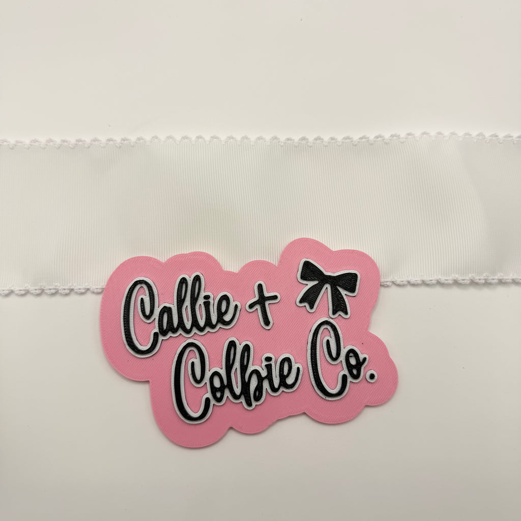 3 inch Moonstitch- White/White