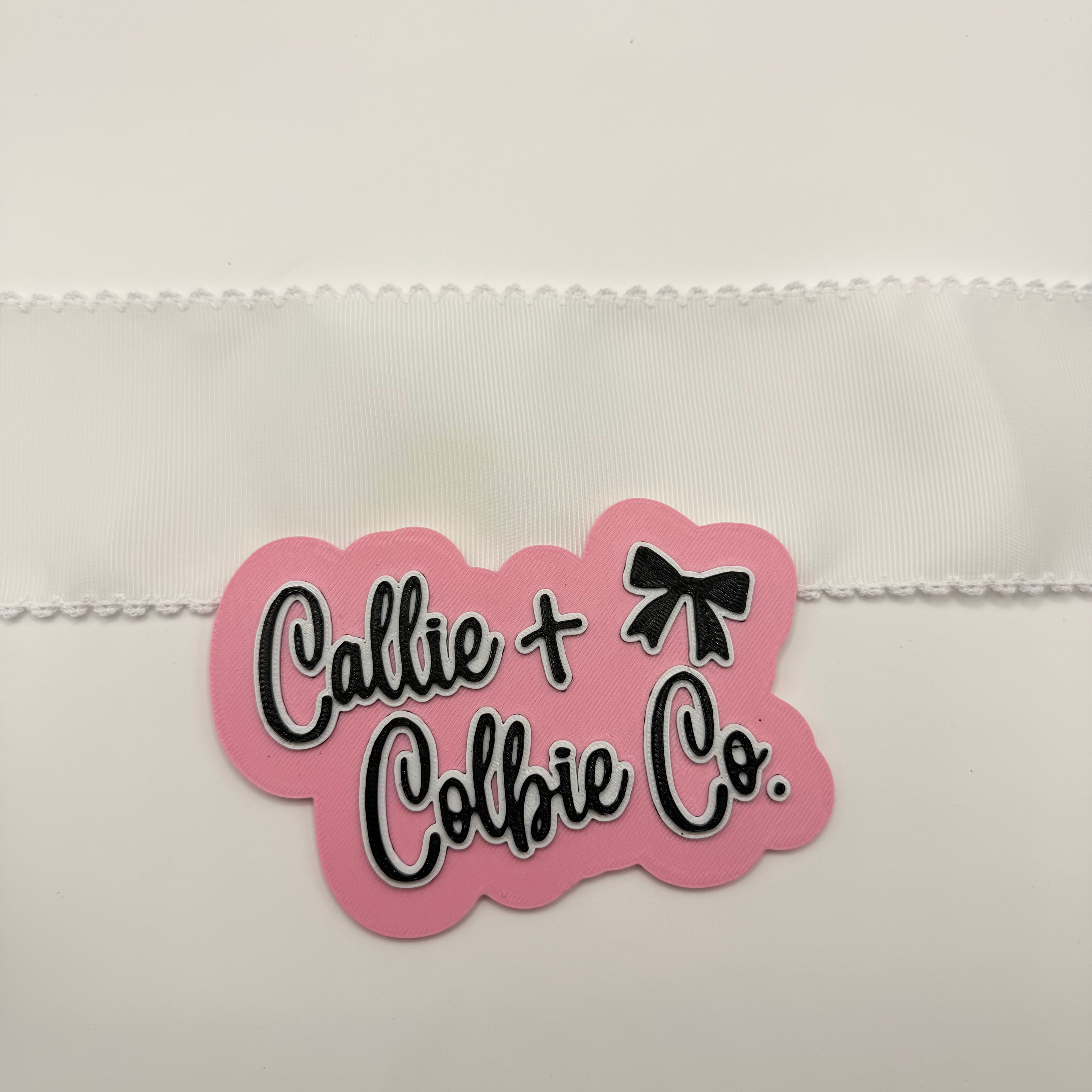 3 inch Moonstitch- White/White