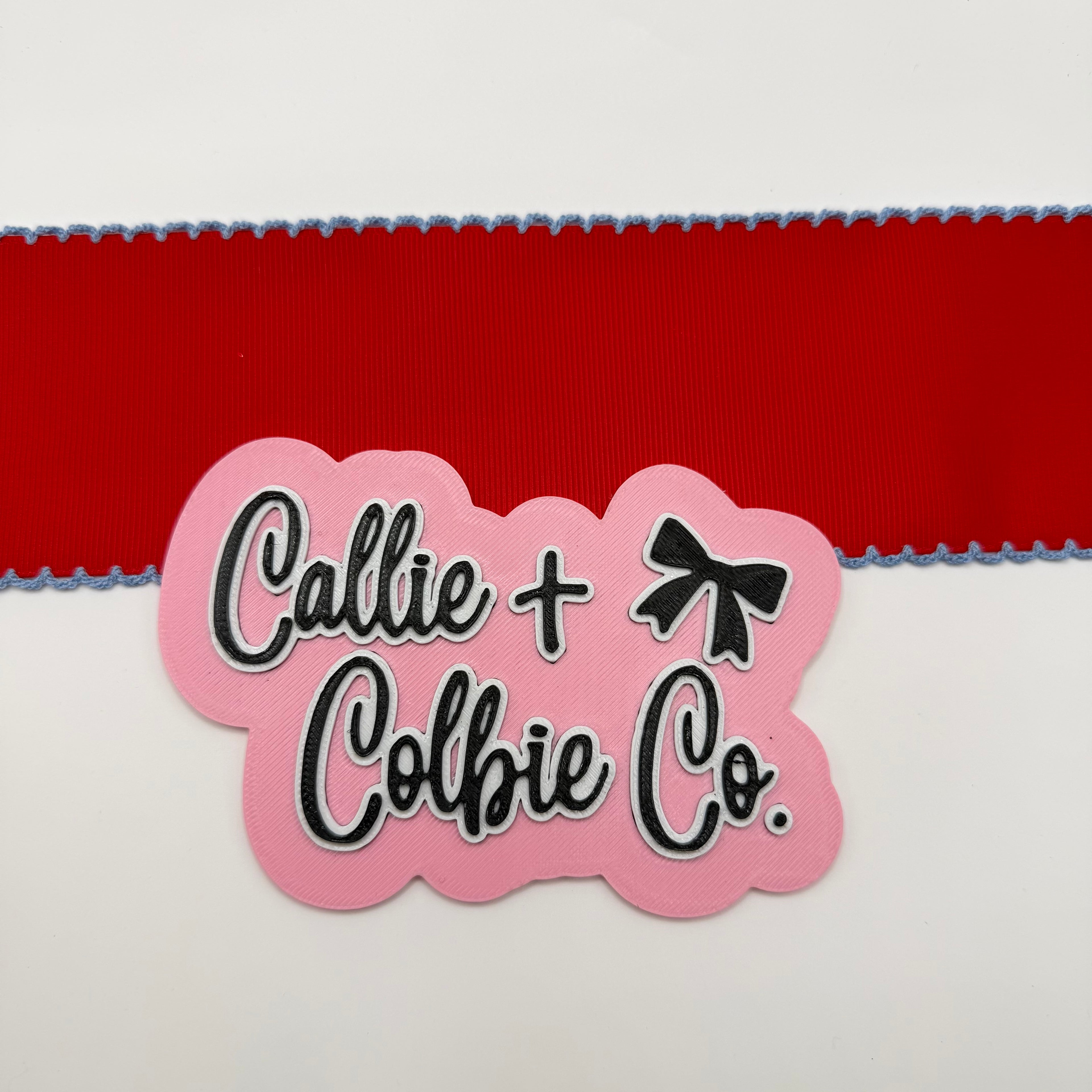 2.5 inch Moonstitch- Red/Bluebird