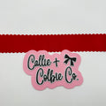 1.5 inch Wavy Edge- Red
