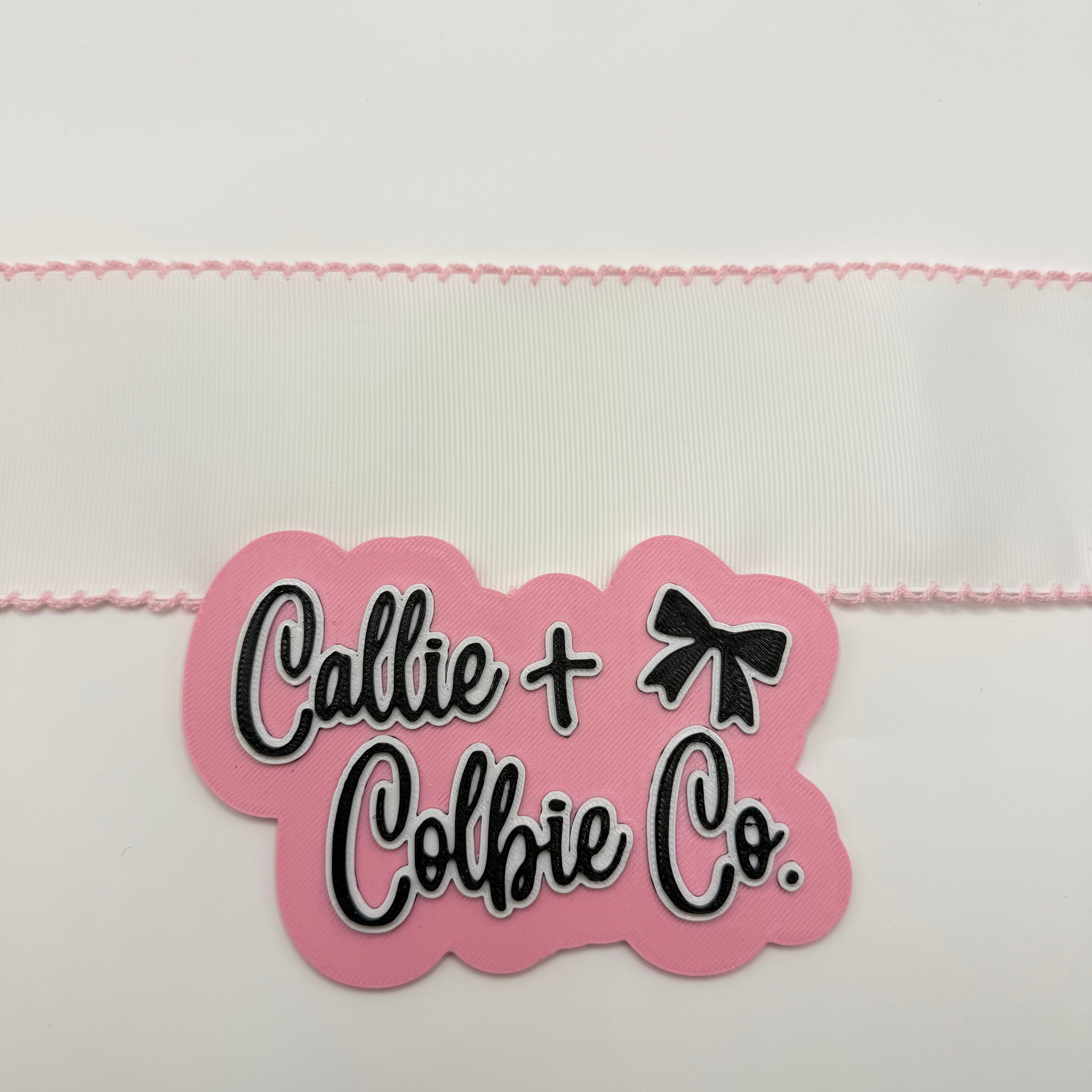 2.5 inch Moonstitch- White/Light Pink