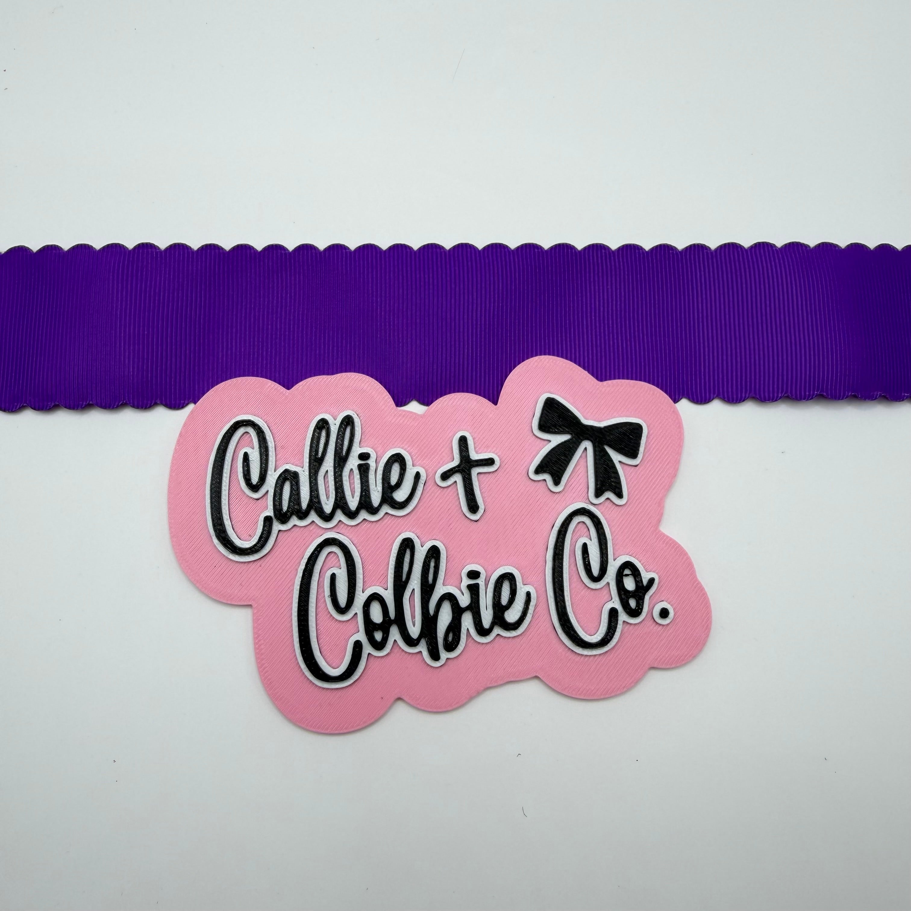 1.5 inch Wavy Edge- Purple