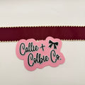 1.5 inch Moonstitch- Burgundy/Ivory