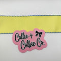 2.5 inch Moonstitch- Baby Maize/Bluebird