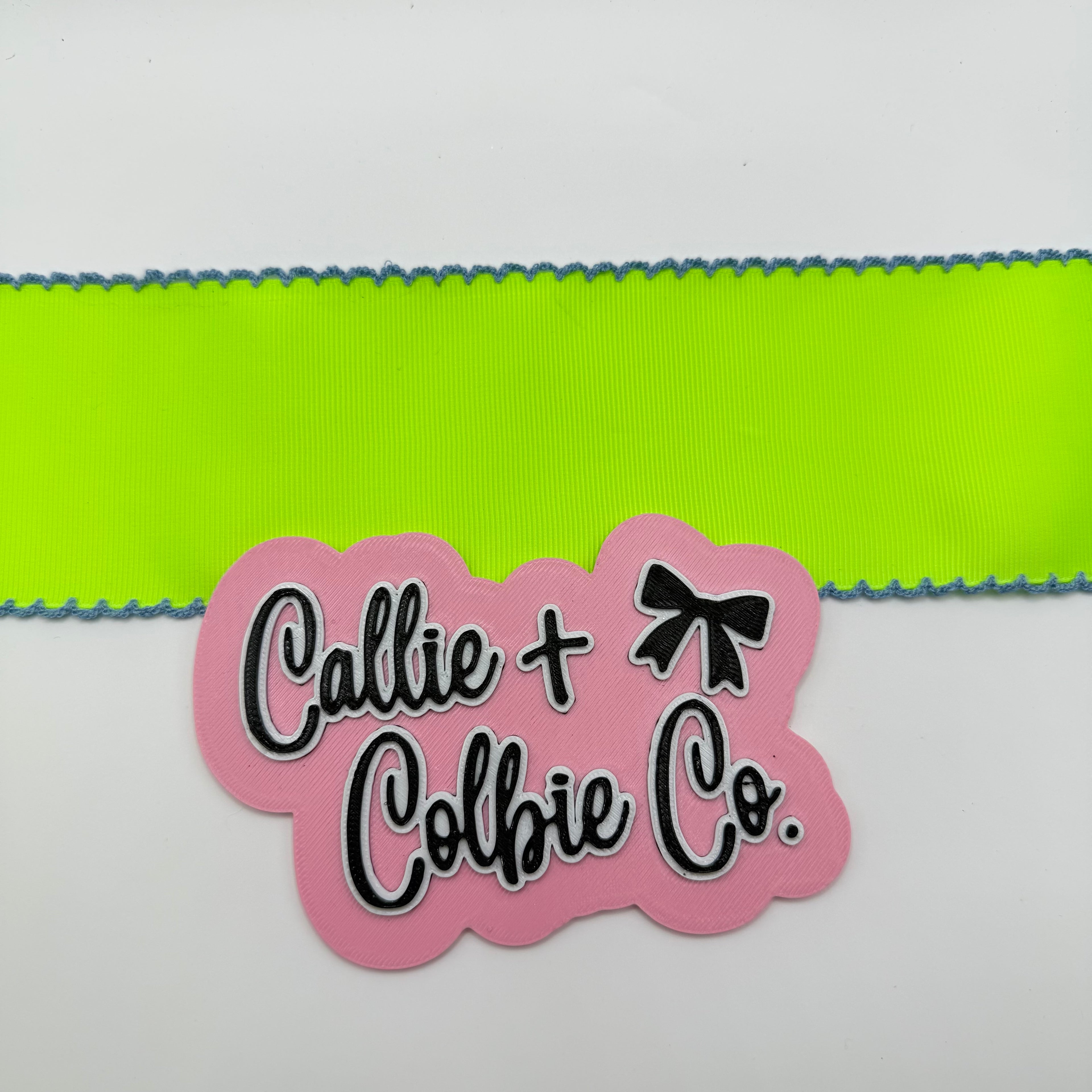 2.5 inch Moonstitch- Key Lime/Bluebird