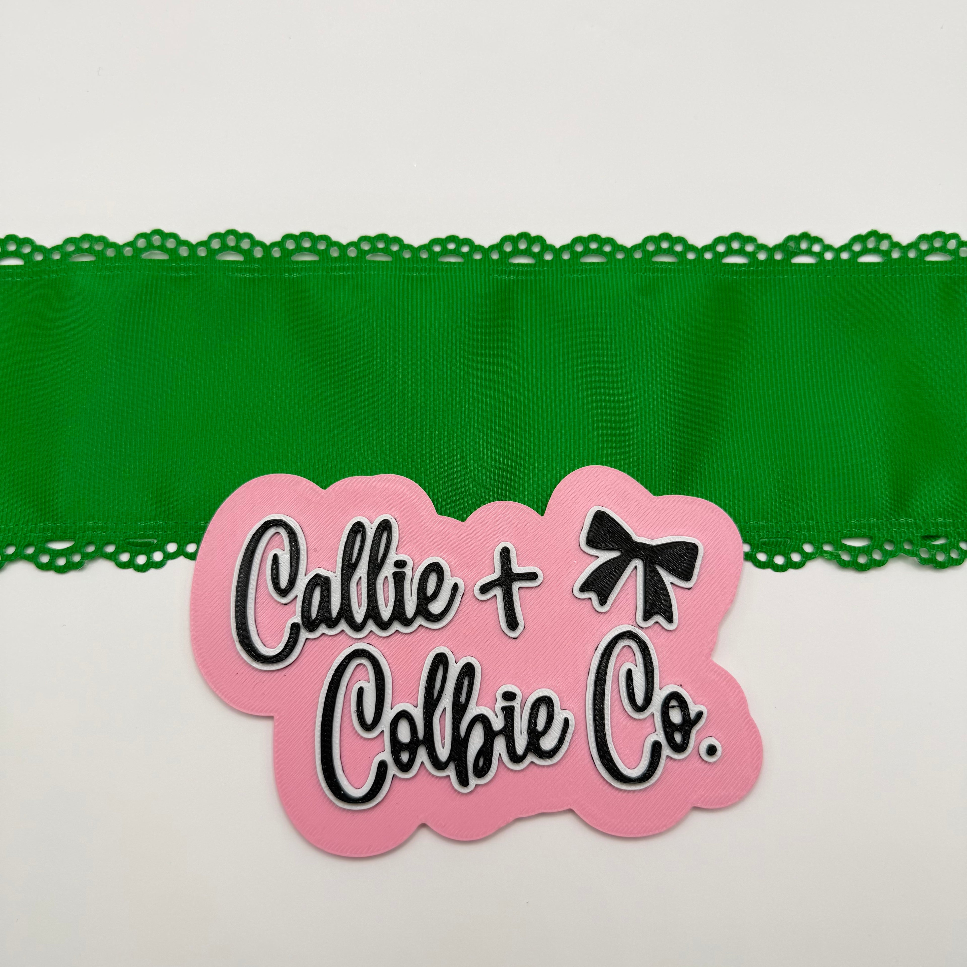 3 inch Eyelet Scalloped- Emerald