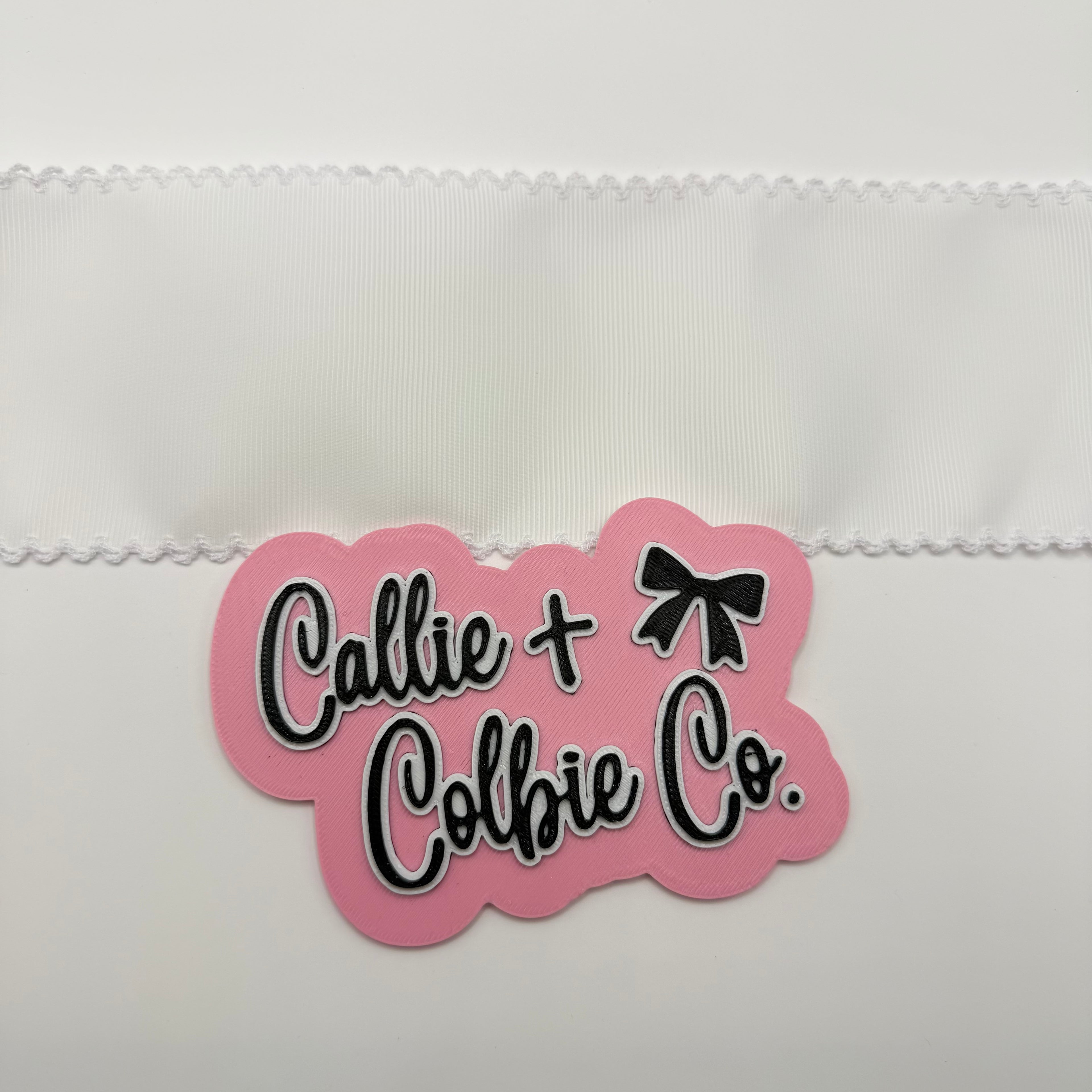 3 inch Moonstitch- White/White